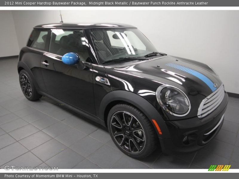 Midnight Black Metallic / Bayswater Punch Rocklite Anthracite Leather 2012 Mini Cooper Hardtop Bayswater Package