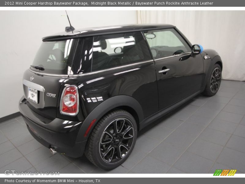 Midnight Black Metallic / Bayswater Punch Rocklite Anthracite Leather 2012 Mini Cooper Hardtop Bayswater Package