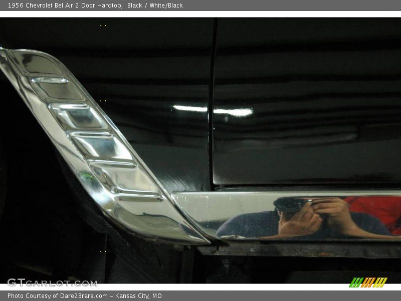 Black / White/Black 1956 Chevrolet Bel Air 2 Door Hardtop