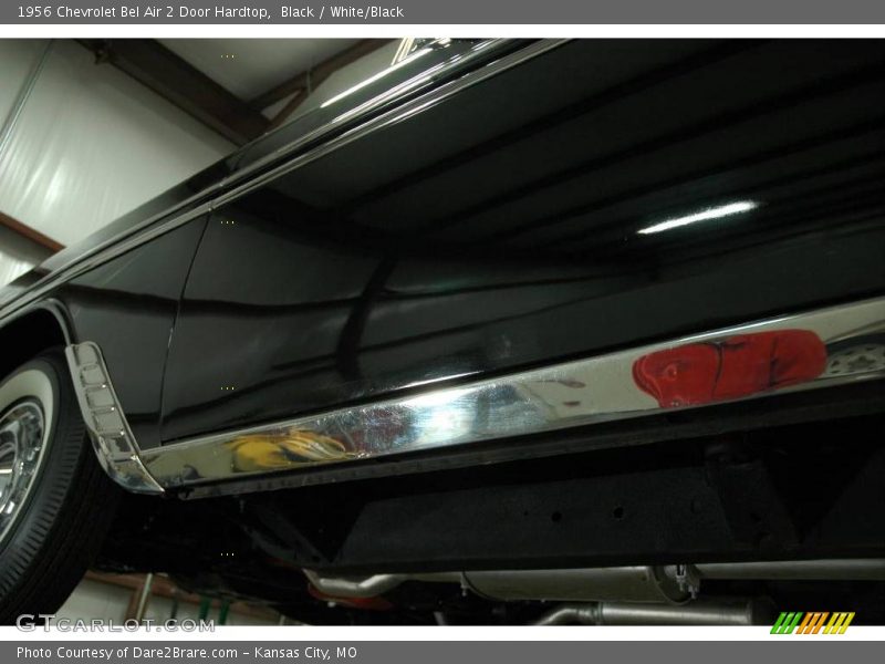 Black / White/Black 1956 Chevrolet Bel Air 2 Door Hardtop