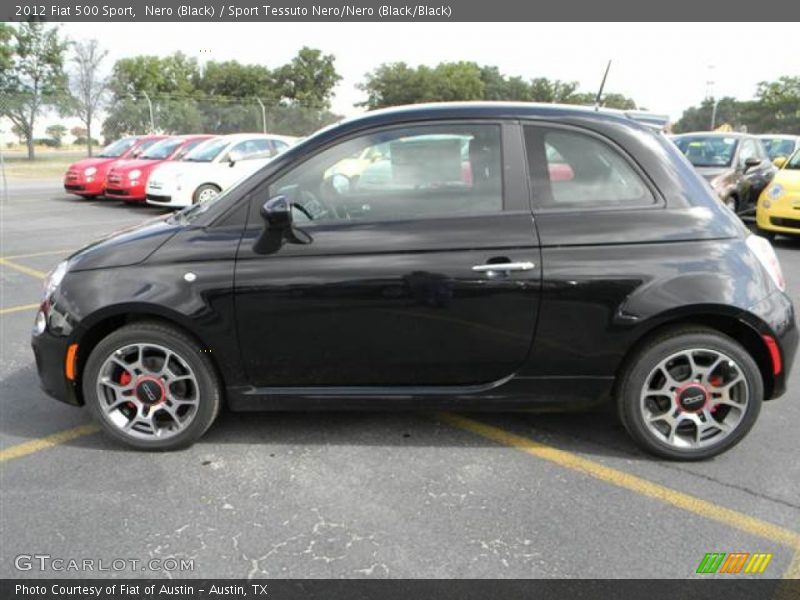 Nero (Black) / Sport Tessuto Nero/Nero (Black/Black) 2012 Fiat 500 Sport