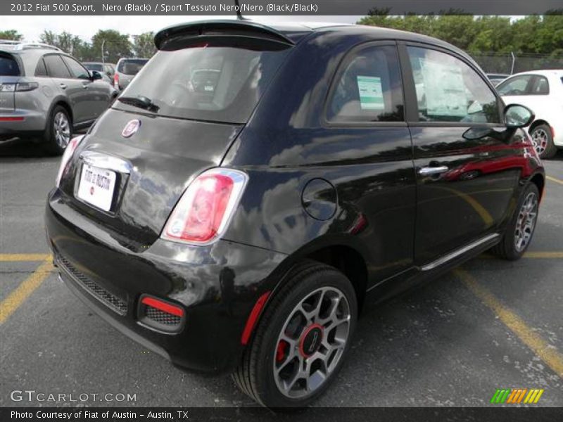 Nero (Black) / Sport Tessuto Nero/Nero (Black/Black) 2012 Fiat 500 Sport