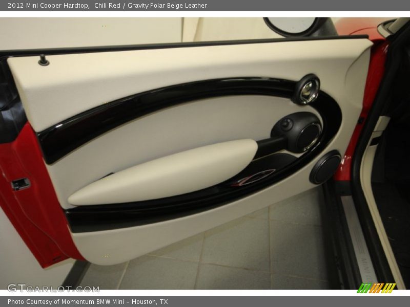 Chili Red / Gravity Polar Beige Leather 2012 Mini Cooper Hardtop
