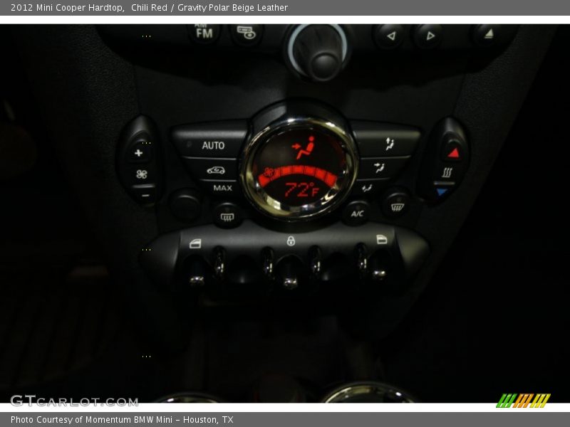Chili Red / Gravity Polar Beige Leather 2012 Mini Cooper Hardtop