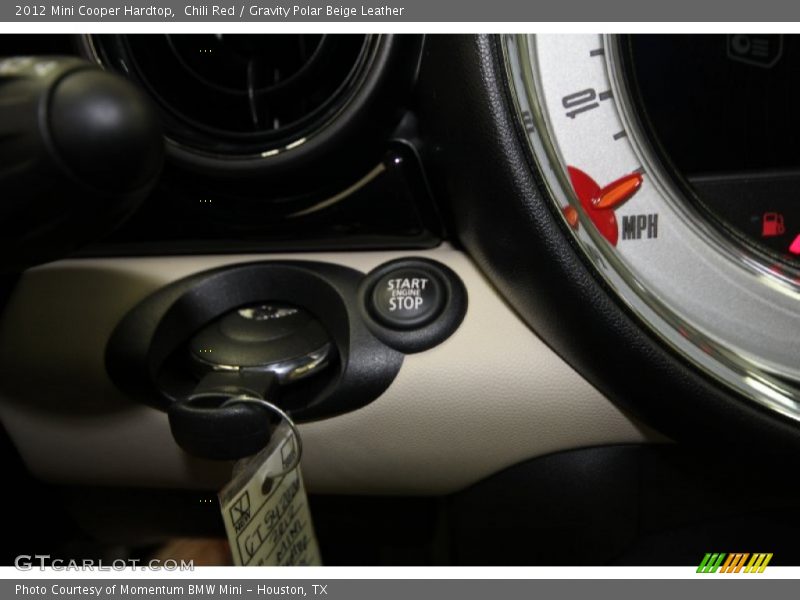 Chili Red / Gravity Polar Beige Leather 2012 Mini Cooper Hardtop