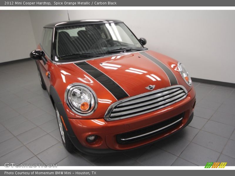 Spice Orange Metallic / Carbon Black 2012 Mini Cooper Hardtop