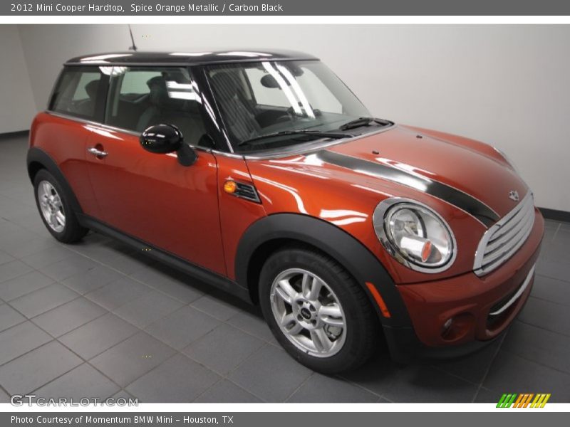 Spice Orange Metallic / Carbon Black 2012 Mini Cooper Hardtop