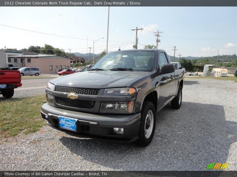 Dark Gray Metallic / Ebony 2012 Chevrolet Colorado Work Truck Regular Cab