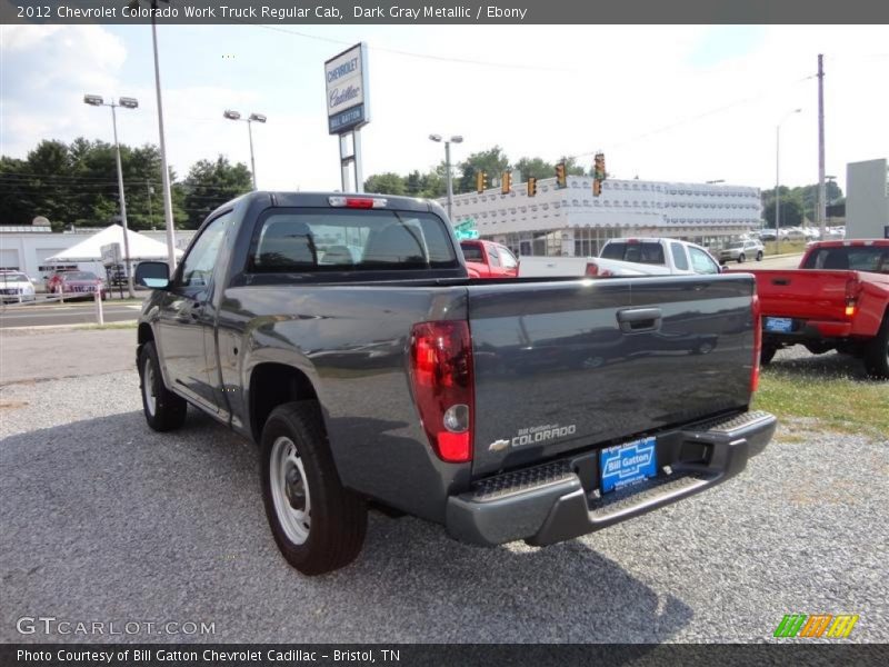 Dark Gray Metallic / Ebony 2012 Chevrolet Colorado Work Truck Regular Cab