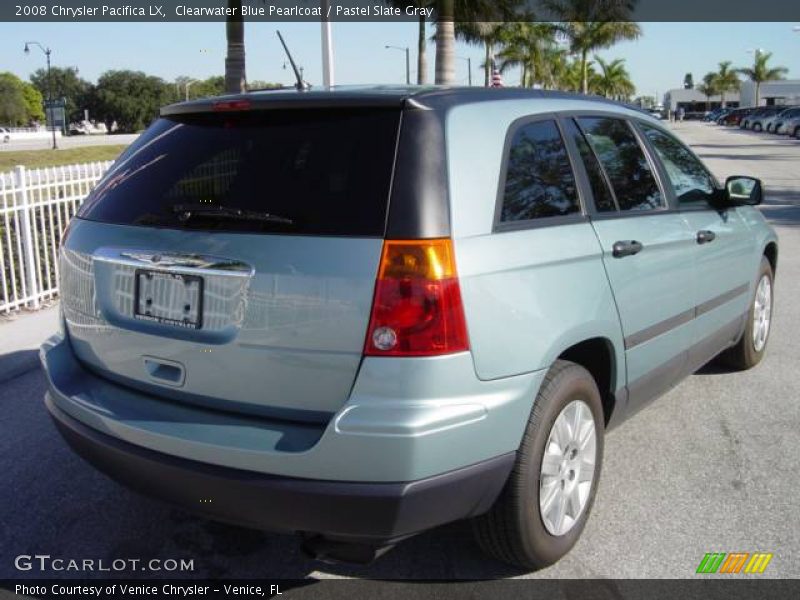 Clearwater Blue Pearlcoat / Pastel Slate Gray 2008 Chrysler Pacifica LX