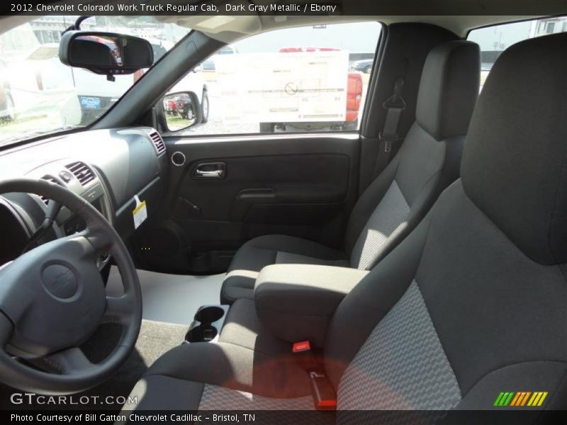 Dark Gray Metallic / Ebony 2012 Chevrolet Colorado Work Truck Regular Cab