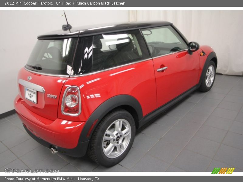 Chili Red / Punch Carbon Black Leather 2012 Mini Cooper Hardtop