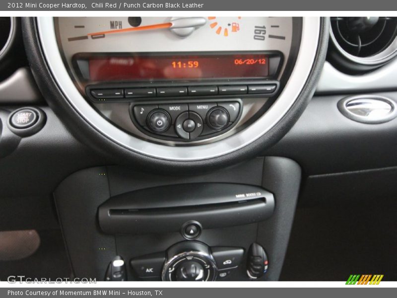 Chili Red / Punch Carbon Black Leather 2012 Mini Cooper Hardtop