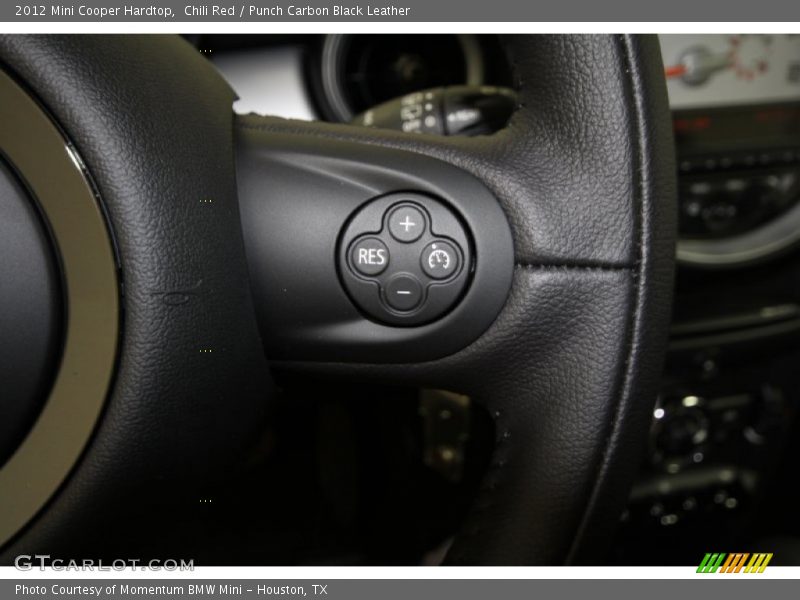 Chili Red / Punch Carbon Black Leather 2012 Mini Cooper Hardtop