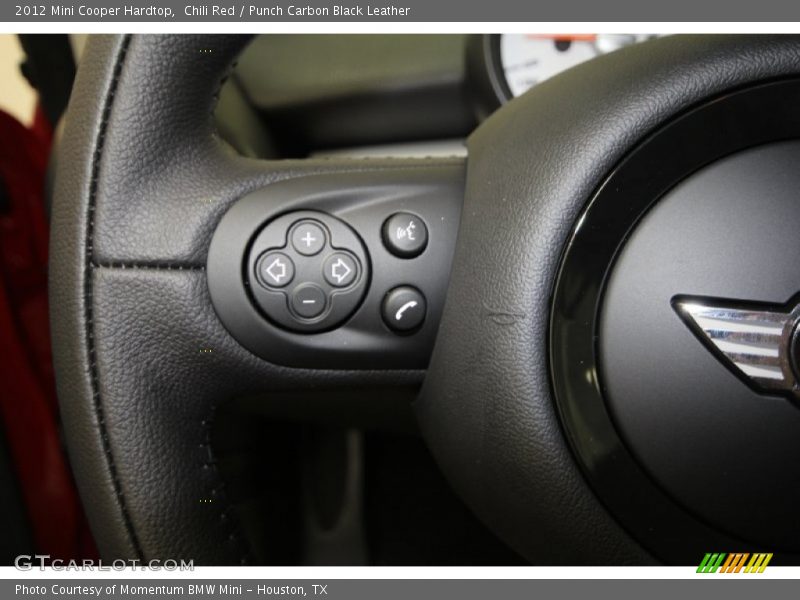Chili Red / Punch Carbon Black Leather 2012 Mini Cooper Hardtop