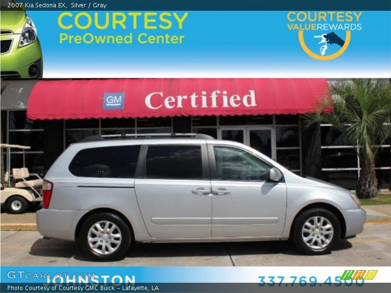 Silver / Gray 2007 Kia Sedona EX