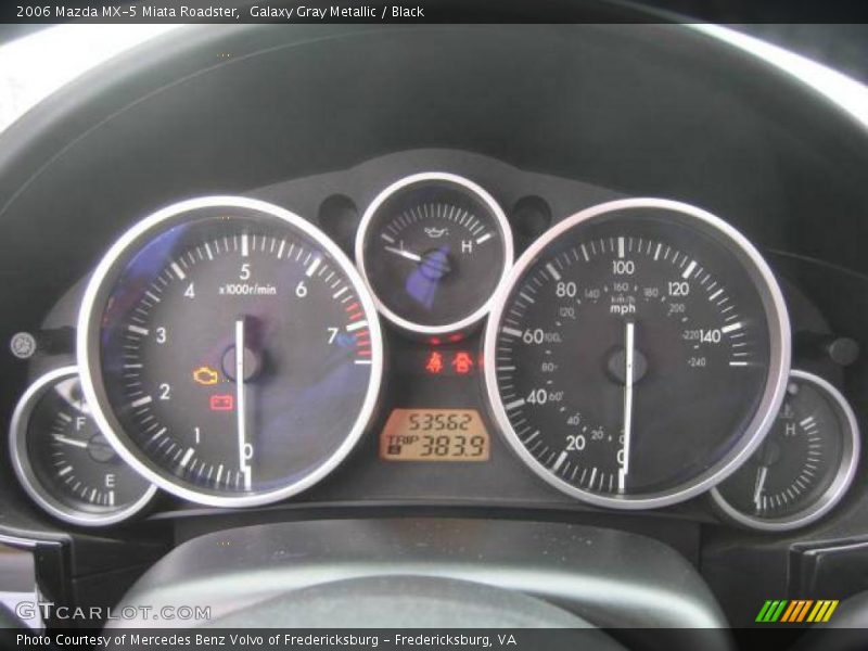 Galaxy Gray Metallic / Black 2006 Mazda MX-5 Miata Roadster