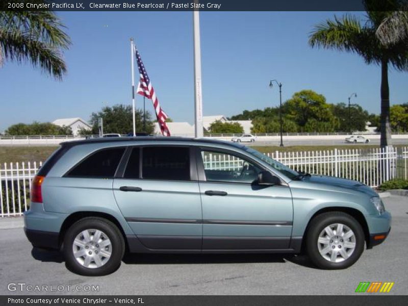 Clearwater Blue Pearlcoat / Pastel Slate Gray 2008 Chrysler Pacifica LX
