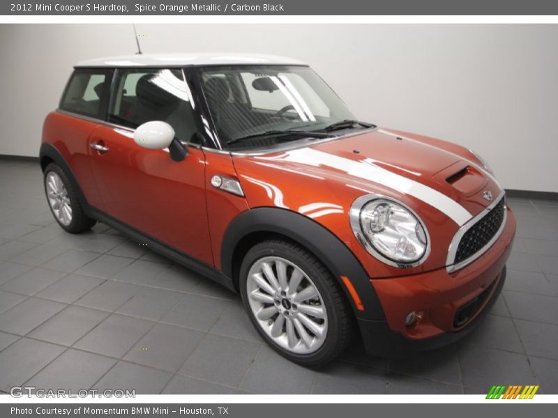 Spice Orange Metallic / Carbon Black 2012 Mini Cooper S Hardtop