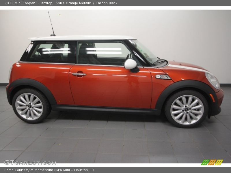 Spice Orange Metallic / Carbon Black 2012 Mini Cooper S Hardtop