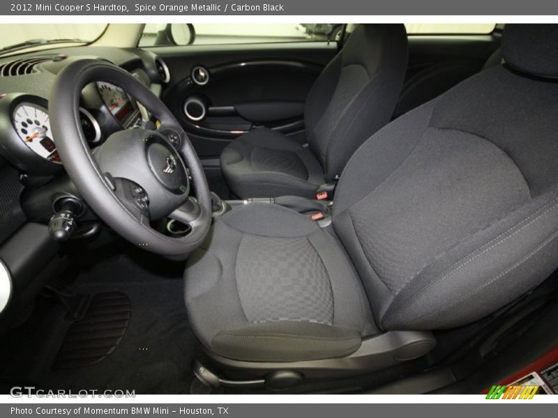 Spice Orange Metallic / Carbon Black 2012 Mini Cooper S Hardtop