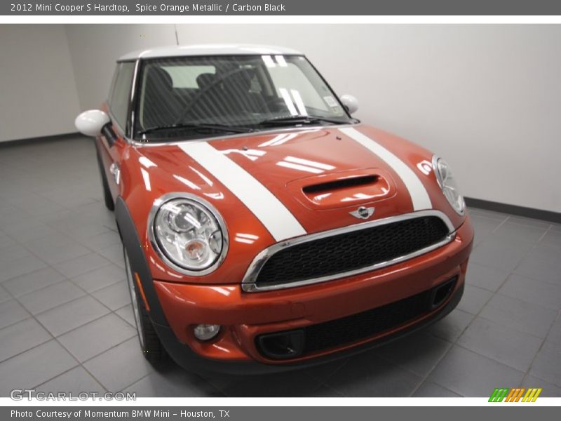 Spice Orange Metallic / Carbon Black 2012 Mini Cooper S Hardtop