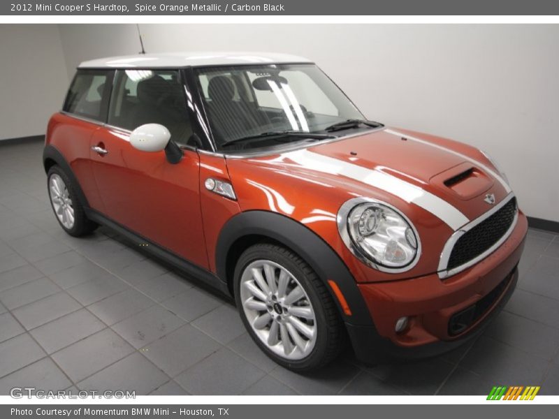 Spice Orange Metallic / Carbon Black 2012 Mini Cooper S Hardtop