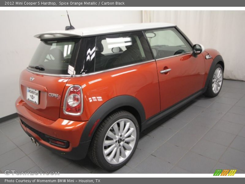Spice Orange Metallic / Carbon Black 2012 Mini Cooper S Hardtop