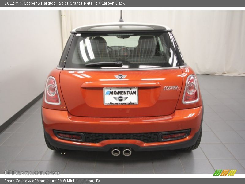 Spice Orange Metallic / Carbon Black 2012 Mini Cooper S Hardtop