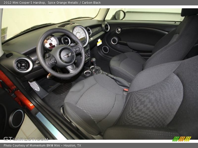 Spice Orange Metallic / Carbon Black 2012 Mini Cooper S Hardtop