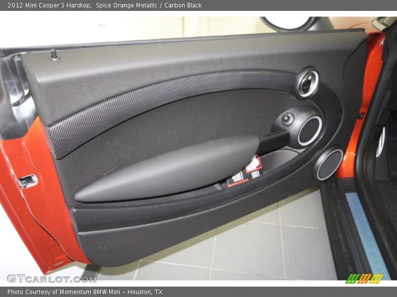 Spice Orange Metallic / Carbon Black 2012 Mini Cooper S Hardtop