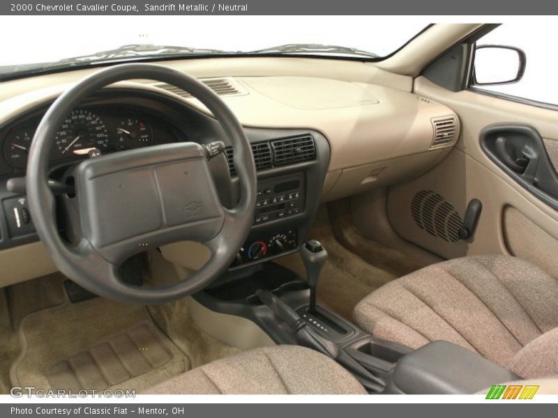 Sandrift Metallic / Neutral 2000 Chevrolet Cavalier Coupe