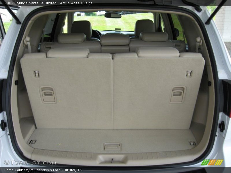 Arctic White / Beige 2007 Hyundai Santa Fe Limited