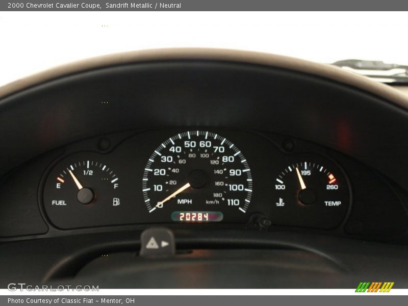 Sandrift Metallic / Neutral 2000 Chevrolet Cavalier Coupe