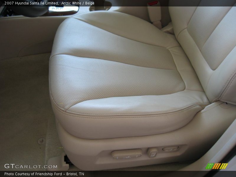 Arctic White / Beige 2007 Hyundai Santa Fe Limited