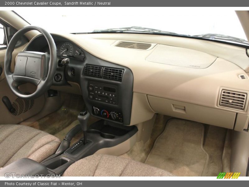 Sandrift Metallic / Neutral 2000 Chevrolet Cavalier Coupe