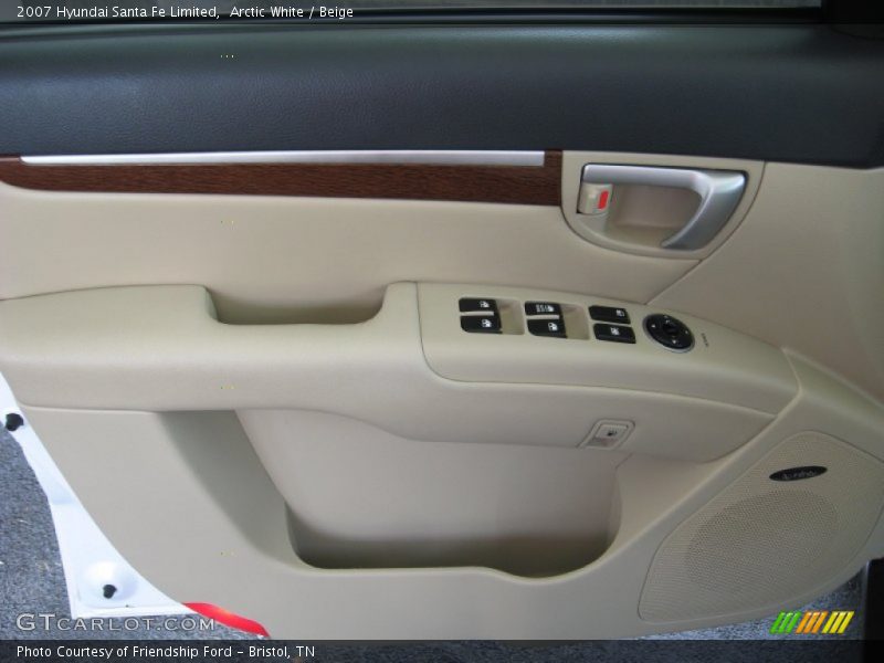 Arctic White / Beige 2007 Hyundai Santa Fe Limited