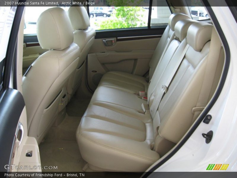 Arctic White / Beige 2007 Hyundai Santa Fe Limited