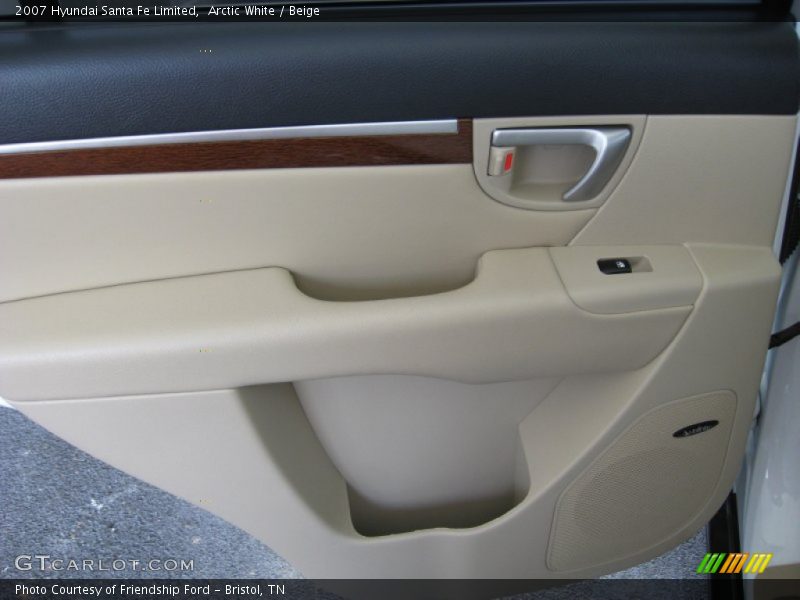 Arctic White / Beige 2007 Hyundai Santa Fe Limited