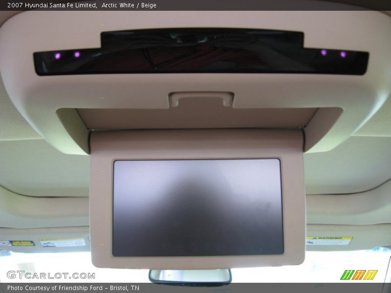 Arctic White / Beige 2007 Hyundai Santa Fe Limited
