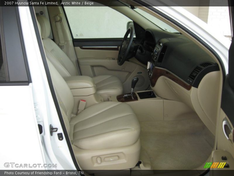 Arctic White / Beige 2007 Hyundai Santa Fe Limited