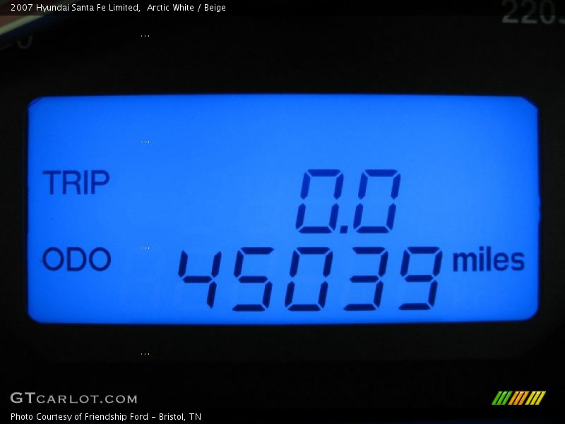 Arctic White / Beige 2007 Hyundai Santa Fe Limited