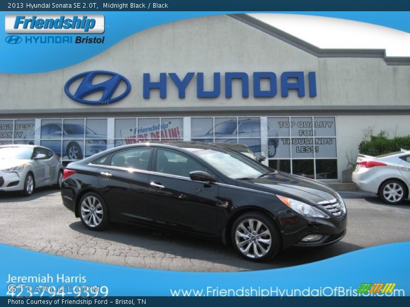 Midnight Black / Black 2013 Hyundai Sonata SE 2.0T