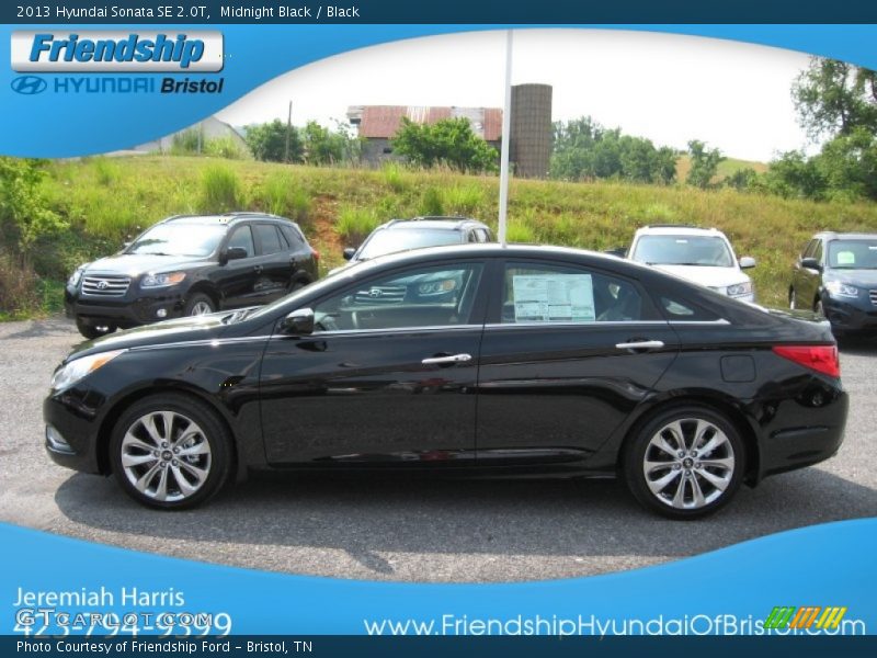 Midnight Black / Black 2013 Hyundai Sonata SE 2.0T