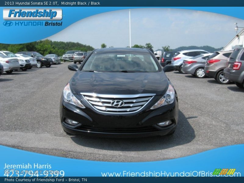 Midnight Black / Black 2013 Hyundai Sonata SE 2.0T