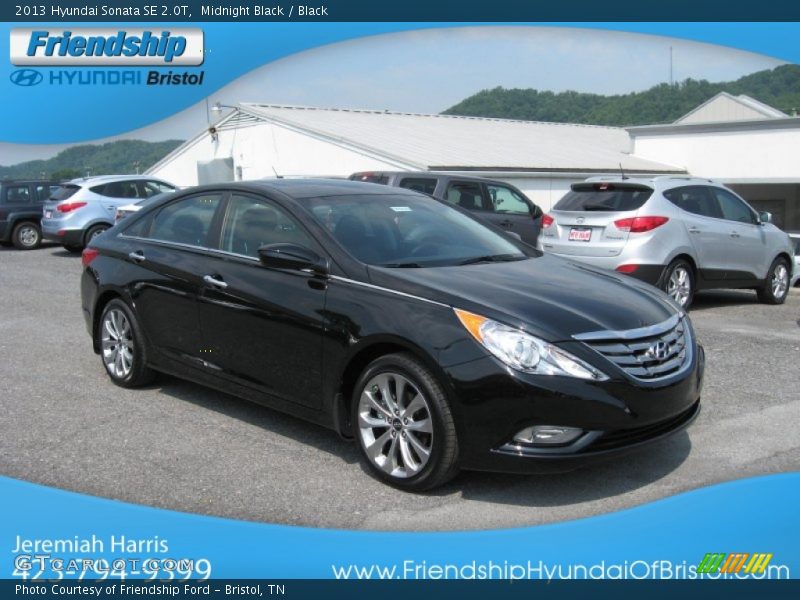 Midnight Black / Black 2013 Hyundai Sonata SE 2.0T