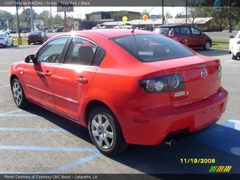 True Red / Black 2007 Mazda MAZDA3 i Sedan
