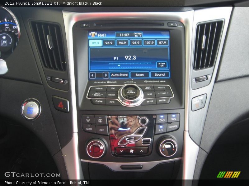 Midnight Black / Black 2013 Hyundai Sonata SE 2.0T