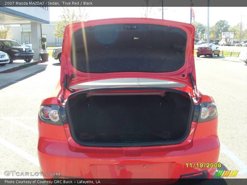 True Red / Black 2007 Mazda MAZDA3 i Sedan