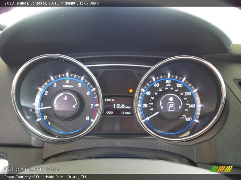 Midnight Black / Black 2013 Hyundai Sonata SE 2.0T